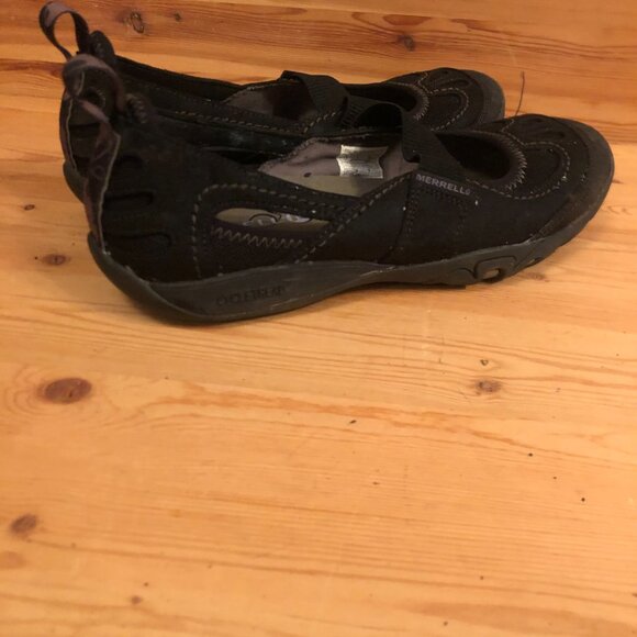 Mimosa Sport Suede & Leather Trail Hiking Running Sandal in Black - Picture 4 of 12